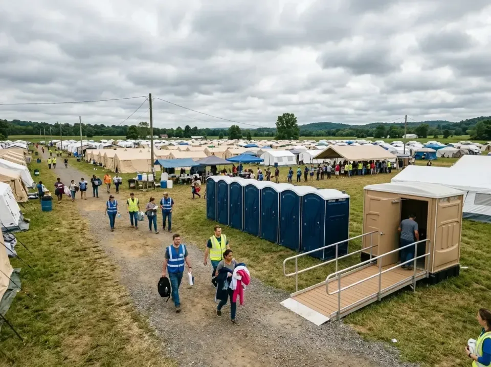 disaster-relief-camp-restrooms-010 — frequently asked questions, Dumpster & Portable Bathrooms Rental in Warren AFB, WY